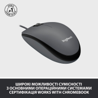 Мышка Logitech M100 Gray (910-005003) изображение 4
