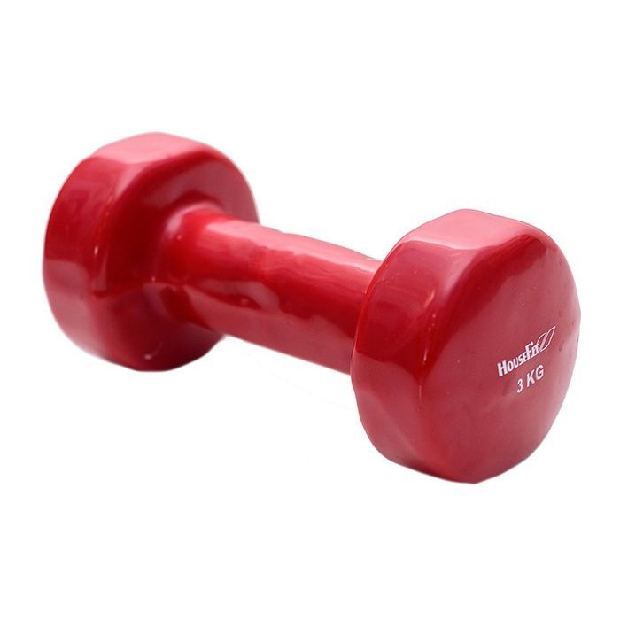 Гантель HouseFit з вініловим покриттям 3 кг (D086/DD6948-3)