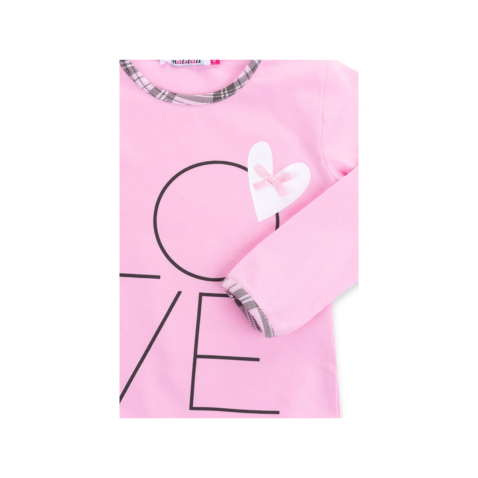 Піжама Matilda з сердечками "Love" (7585-128G-pink) зображення 8