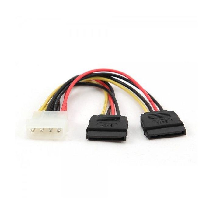 Кабель живлення Molex to 2xSATA power 0.3m Cablexpert (CC-SATA-PSY-0.3M)