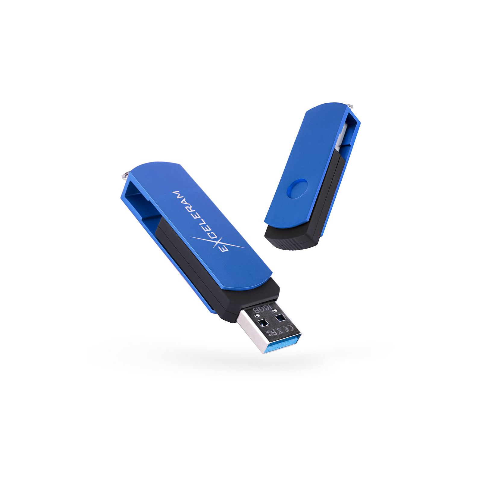 USB флеш накопичувач eXceleram 32GB P2 Series Blue/Black USB 3.1 Gen 1 (EXP2U3BLB32)