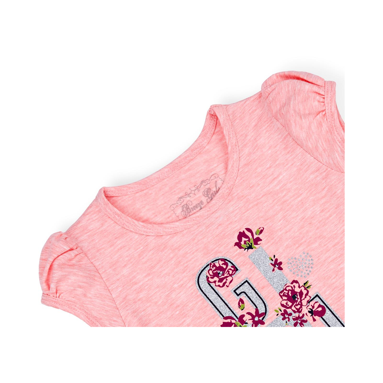 Набор детской одежды Breeze в цветочки (6198-104G-peach) изображение 7