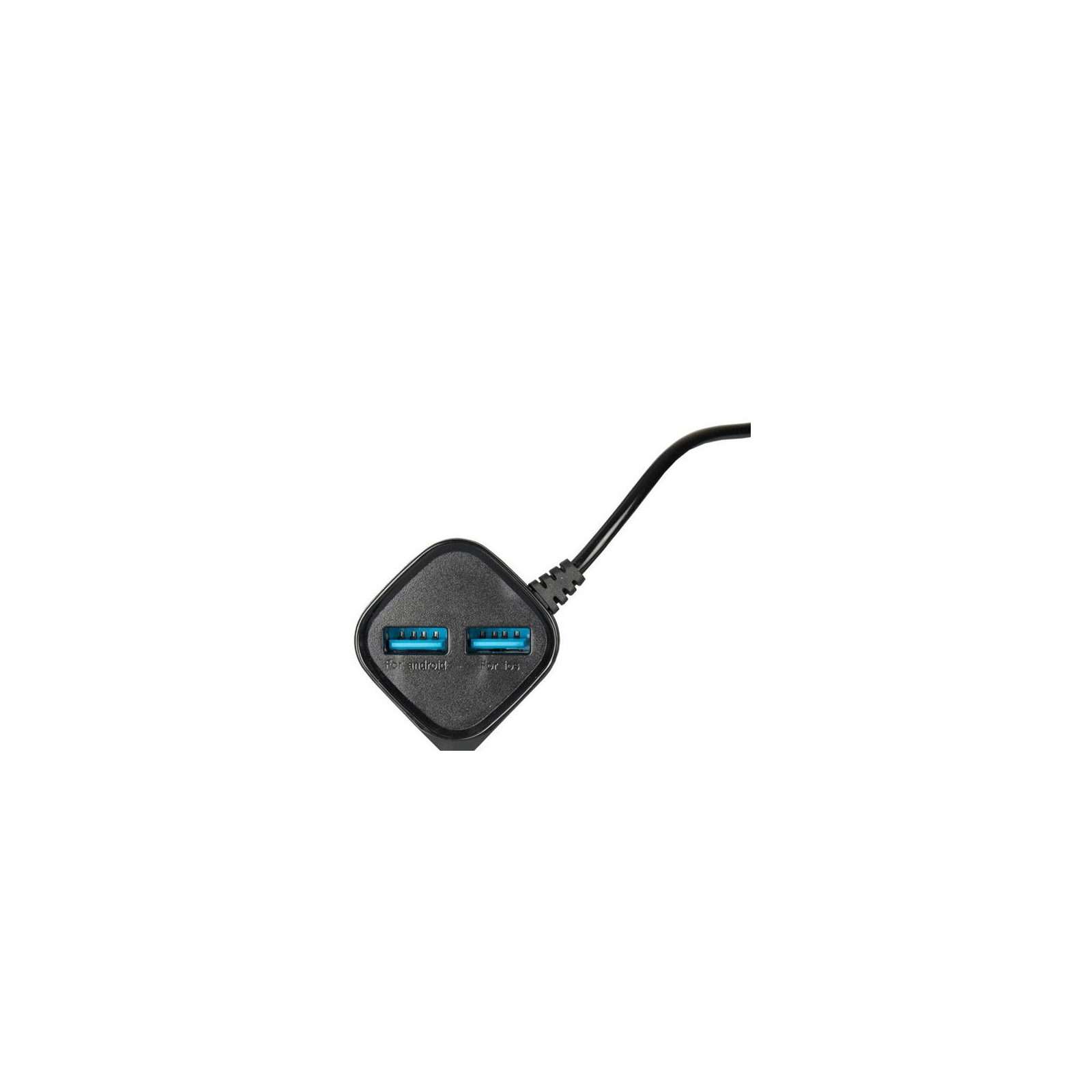 Зарядний пристрій Gelius Pro Edition Auto ID 2USB + Cable MicroUSB 2.4A Black (65141) зображення 3