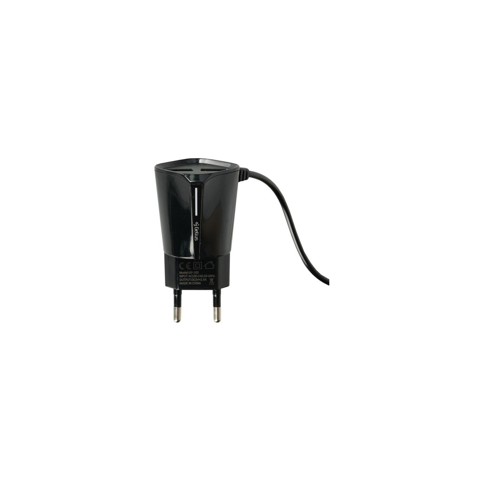 Зарядний пристрій Gelius Pro Edition Auto ID 2USB + Cable MicroUSB 2.4A Black (65141) зображення 4