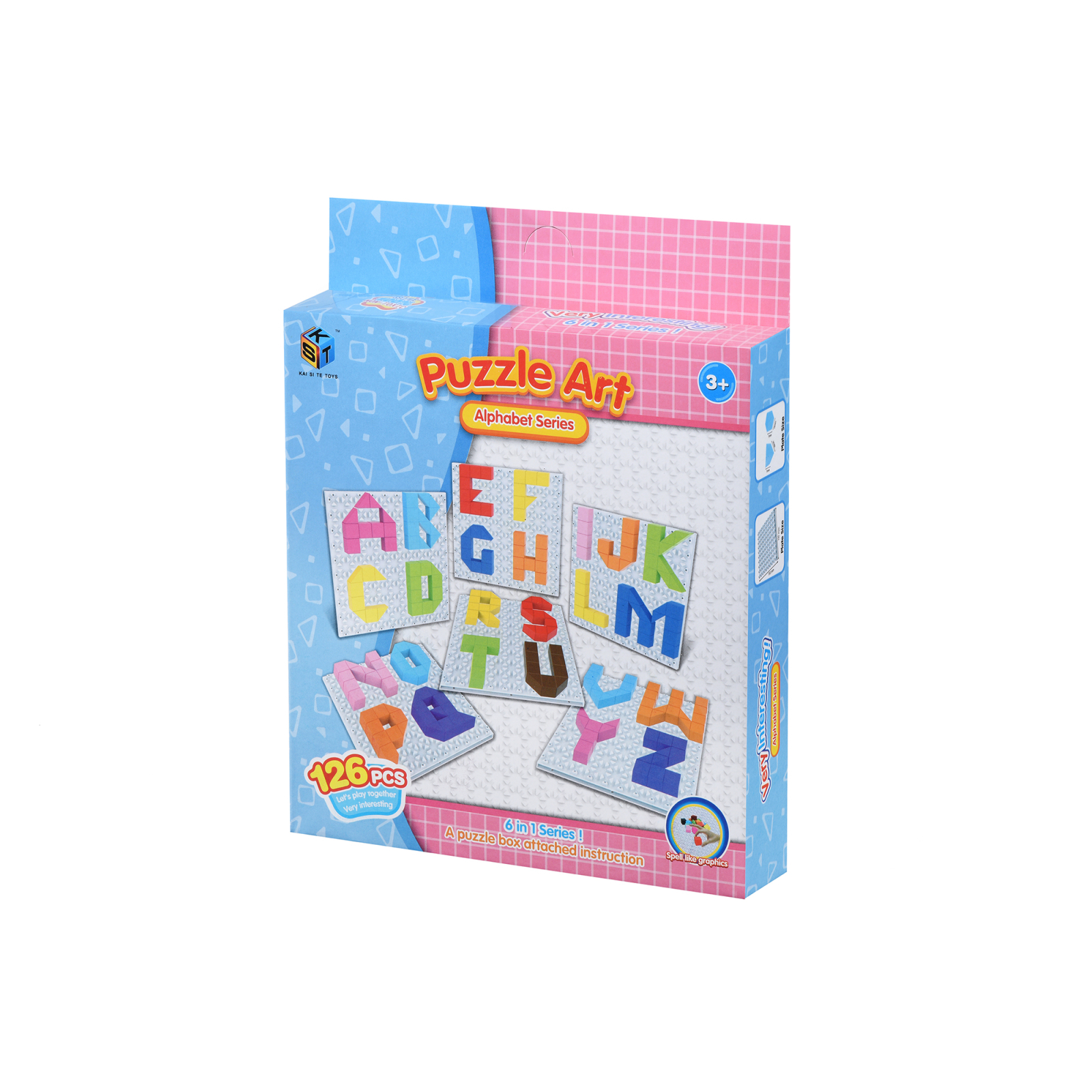Набор для творчества Same Toy Puzzle Art Alphabet series 126 эл. (5990-3Ut)