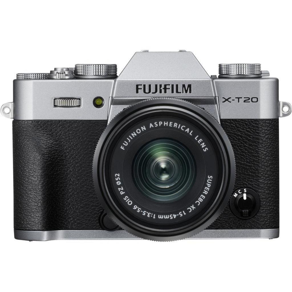 Цифровий фотоапарат Fujifilm X-T20 XC 15-45mm F3.5-5.6 Kit Silver (16584577)