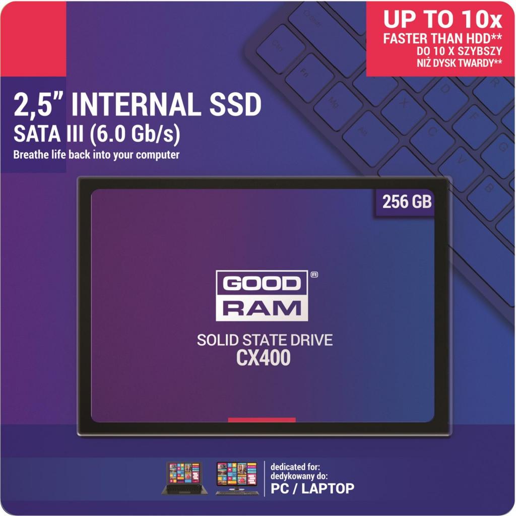 Накопичувач SSD 2.5" 256GB Goodram (SSDPR-CX400-256) зображення 5
