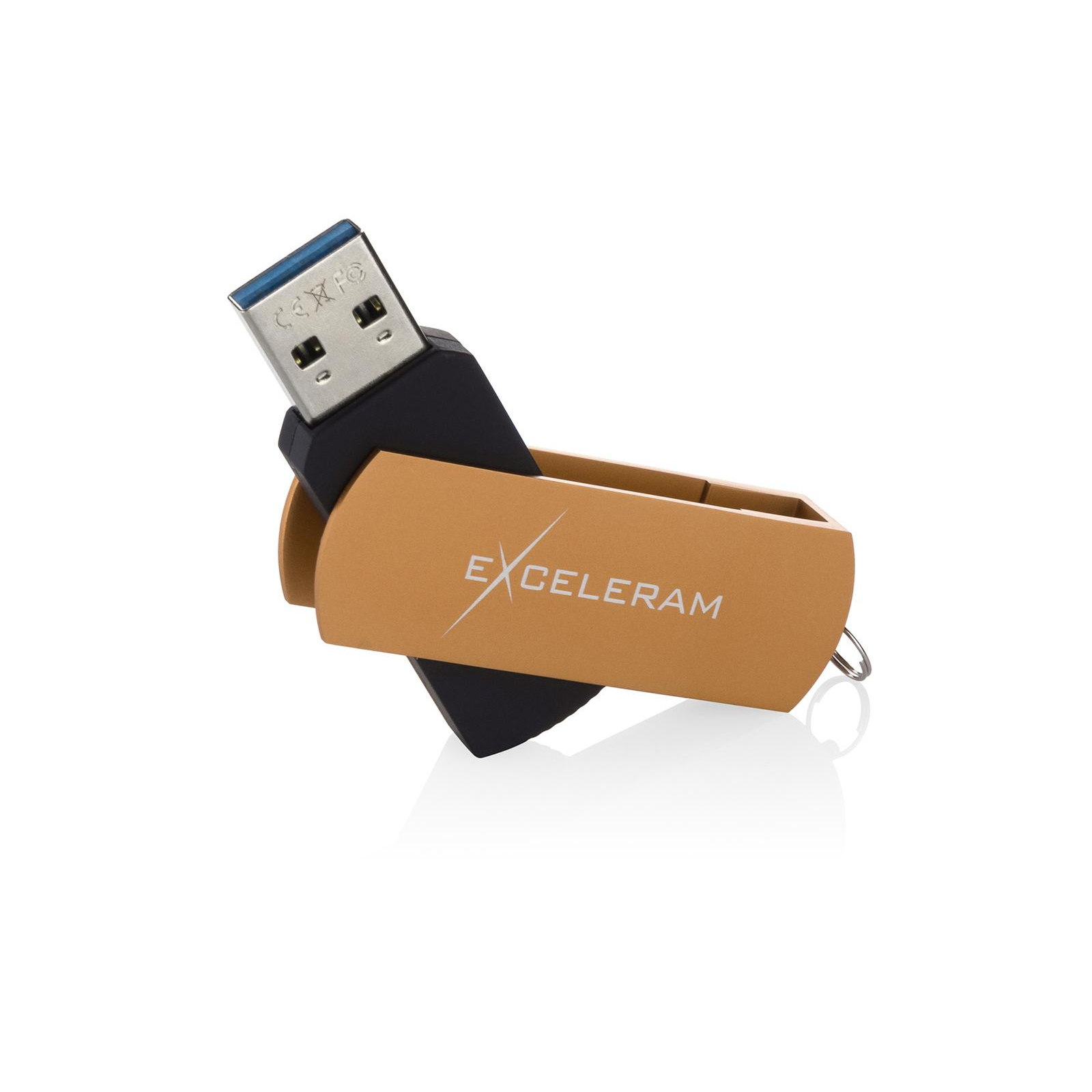 USB флеш накопичувач eXceleram 128GB P2 Series Brown/Black USB 3.1 Gen 1 (EXP2U3BRB128) зображення 3