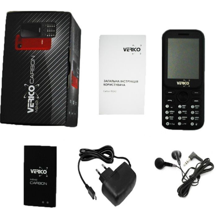 Мобильный телефон Verico Carbon M242 Black (4713095606656) изображение 7