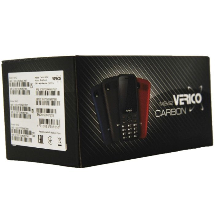 Мобильный телефон Verico Carbon M242 Black (4713095606656) изображение 8