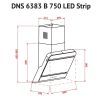 Витяжка кухонна Perfelli DNS 6383 B 750 BL LED Strip зображення 6