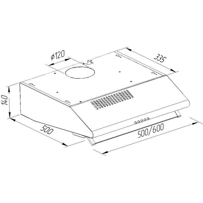 Витяжка кухонна Pyramida MH 60 WH зображення 7