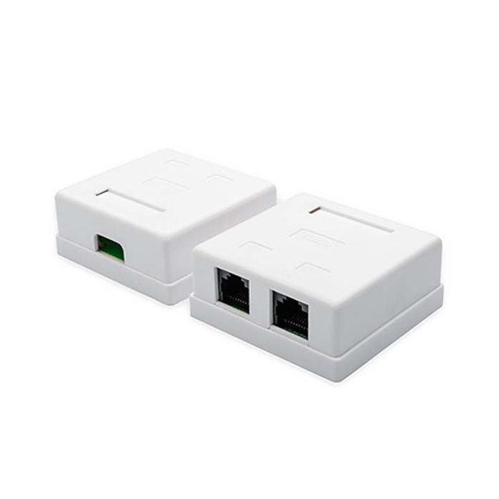 Комп'ютерна розетка Atcom RJ45 x2 UTP cat.6 (60252)