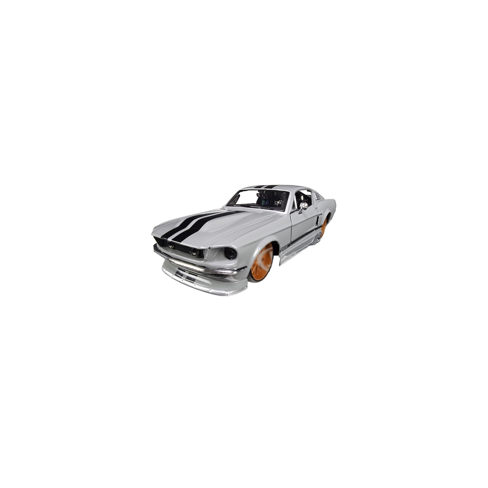 Машина Maisto 1967 Ford Mustang GT сірий металік - тюнінг (1:24) (31094 met. grey)