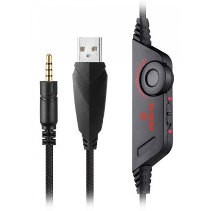 Наушники REAL-EL GDX-7650 Black-Red изображение 9