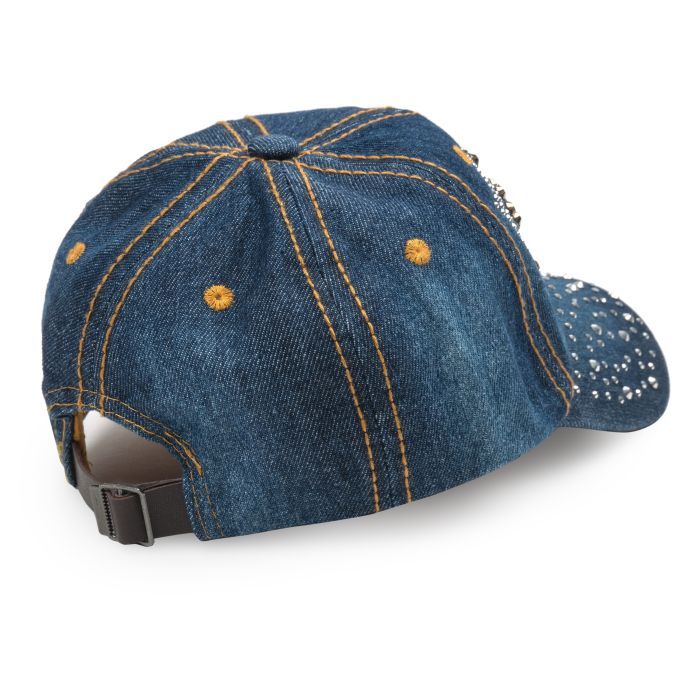Кепка дитяча Kitti зі стразами (Y9320-6-G-darkblue) зображення 3