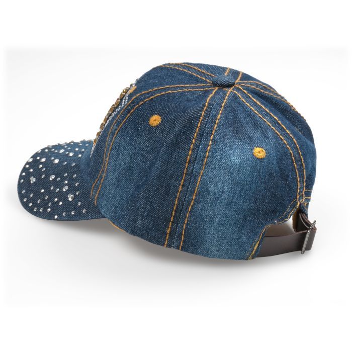 Кепка дитяча Kitti зі стразами (Y9320-6-G-darkblue) зображення 4