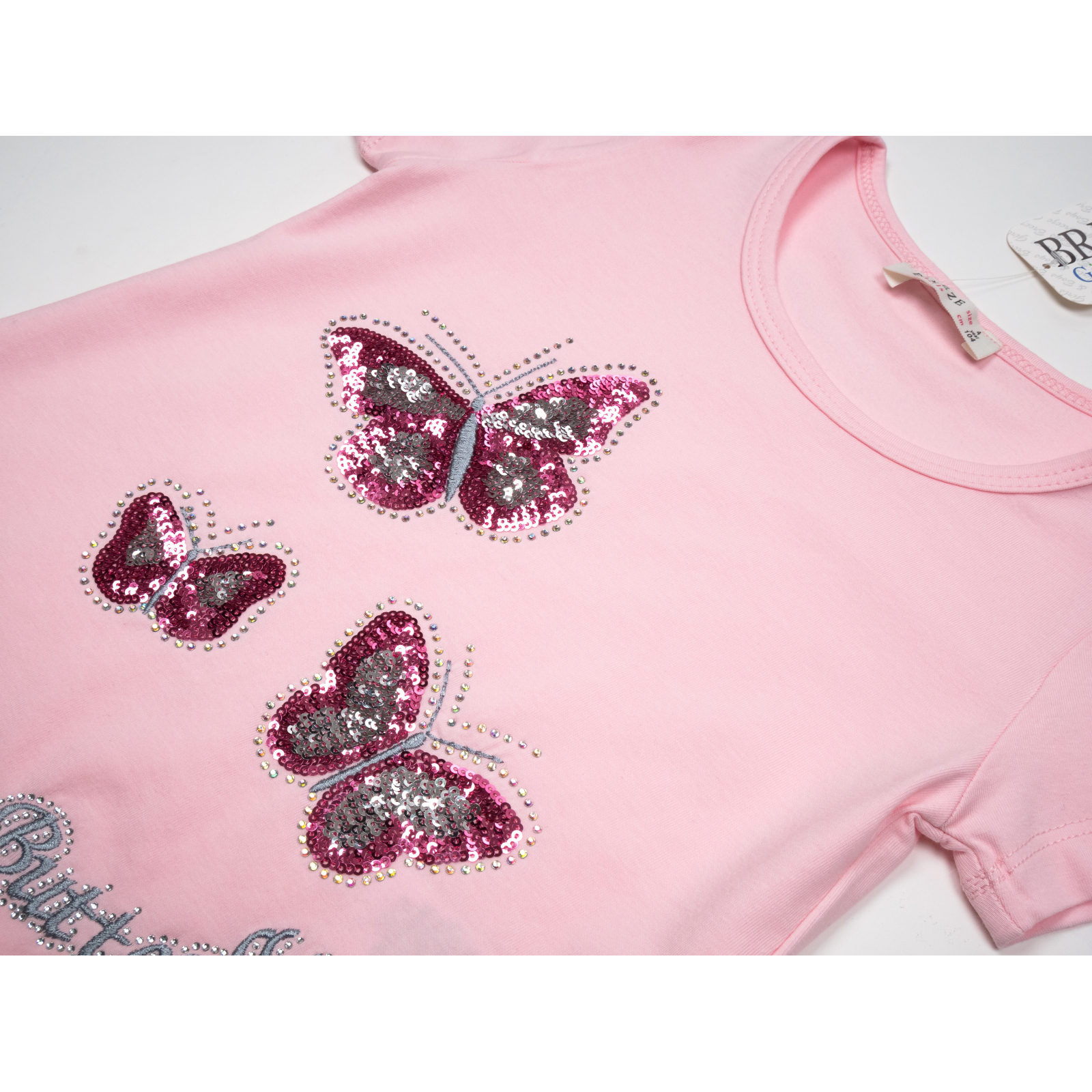 Набор детской одежды Breeze с бабочкой (14238-134G-pink) изображение 7