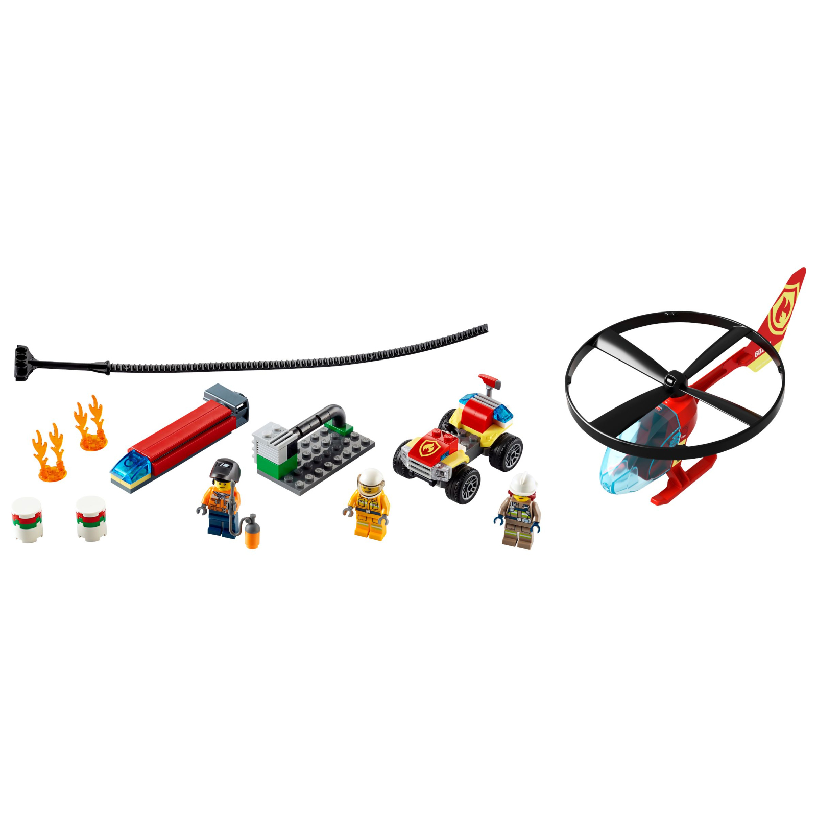 Конструктор LEGO City Fire Пожежний загін на вертольоті 93 деталі (60248) зображення 2