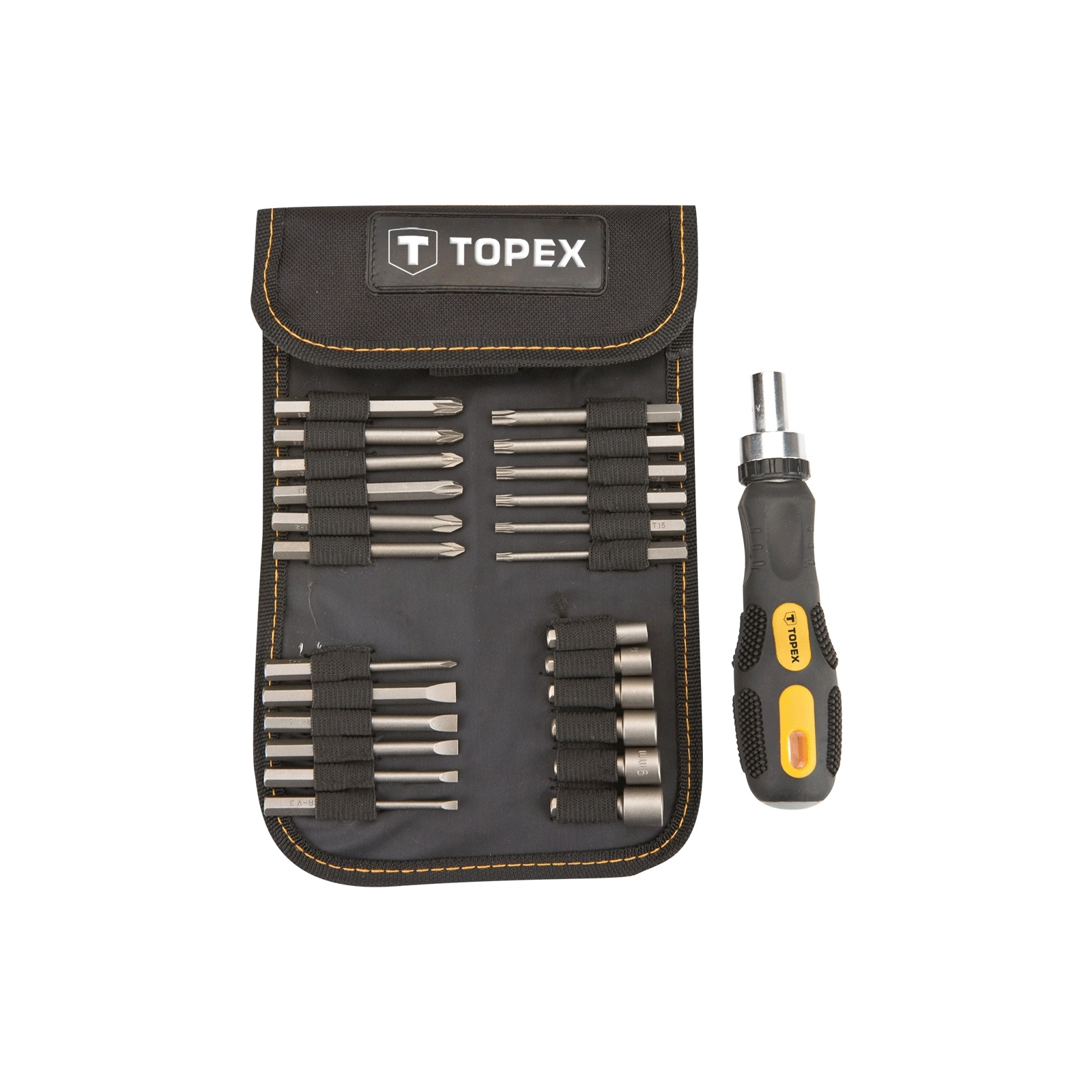 Набір біт Topex 26 шт с держателем (39D352)