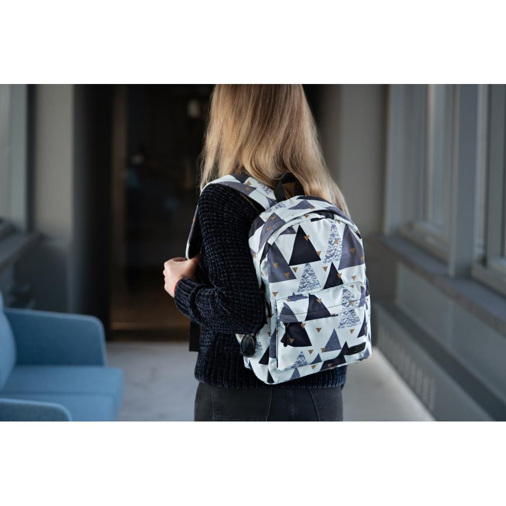 Рюкзак для ноутбука 2E 13" TeensPack Triangles, White (2E-BPT6114WT) изображение 9
