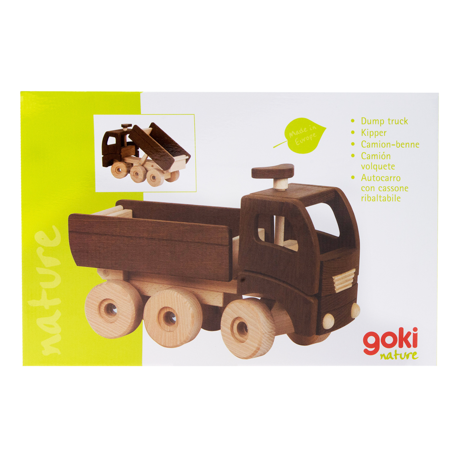 Машина Goki деревянная Самосвал (натуральный) (55914) изображение 8