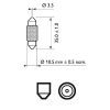Автолампа Philips 10W (12854 CP) зображення 3