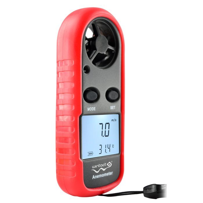 Анемометр Wintact цифровий 0,1-30м/с, -10-45°C (WT816) зображення 2