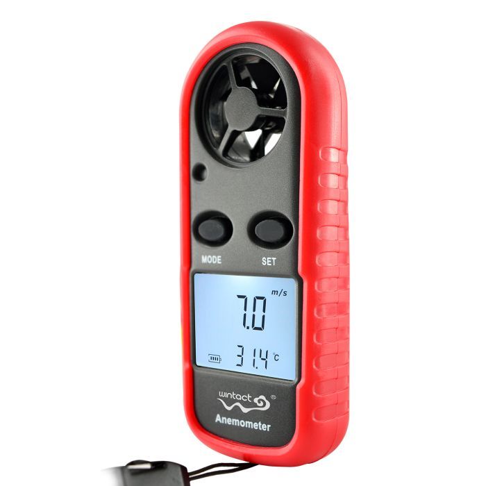 Анемометр Wintact цифровий 0,1-30м/с, -10-45°C (WT816) зображення 3