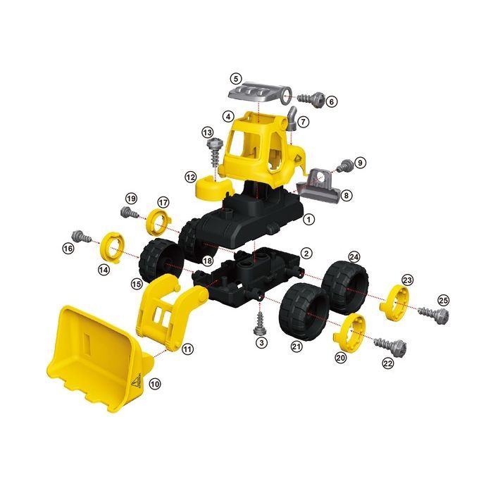 Конструктор Diy Spatial Creativity Дорожный каток (CJ-1614168) изображение 4
