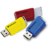 USB флеш накопитель Verbatim 3x16GB Store 'n' Click Red/Blue/Yellow USB 3.2 (49306) изображение 11