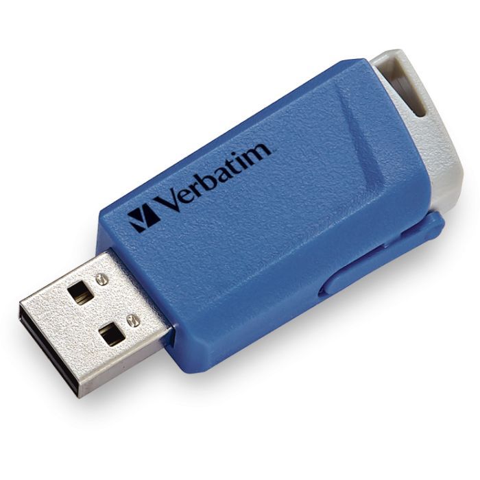 USB флеш накопитель Verbatim 2x32GB Store 'n' Click Red/Blue USB 3.2 (49308) изображение 5