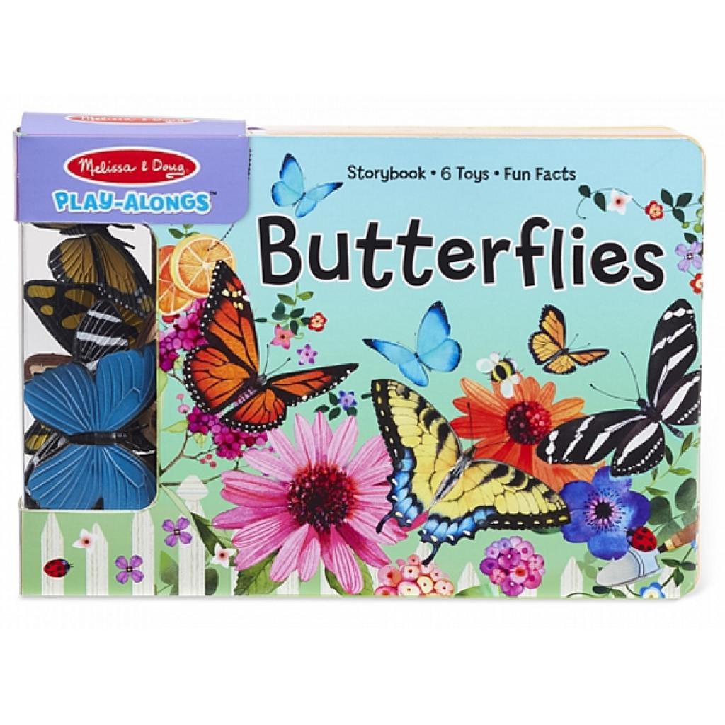 Развивающая игрушка Melissa&Doug книга с фигурками бабочек (MD31281)