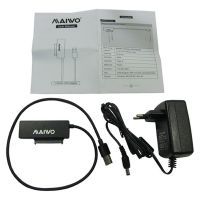 Адаптер Maiwo USB 3.0 to HDD SATA 2,5"/3,5"/5,25"/SSD, PA 2V/2A black (K10435A) изображение 3