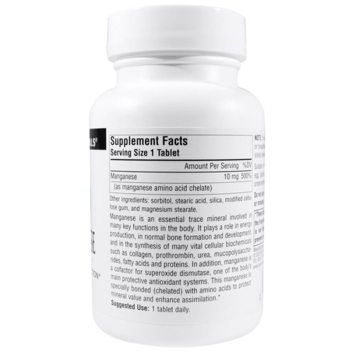 Мінерали Source Naturals Марганець 10мг, 250 таблеток (SNS-00343) зображення 2