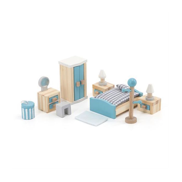 Ігровий набір Viga Toys Дерев'яні меблі для ляльок PolarB Спальня (44035) зображення 2