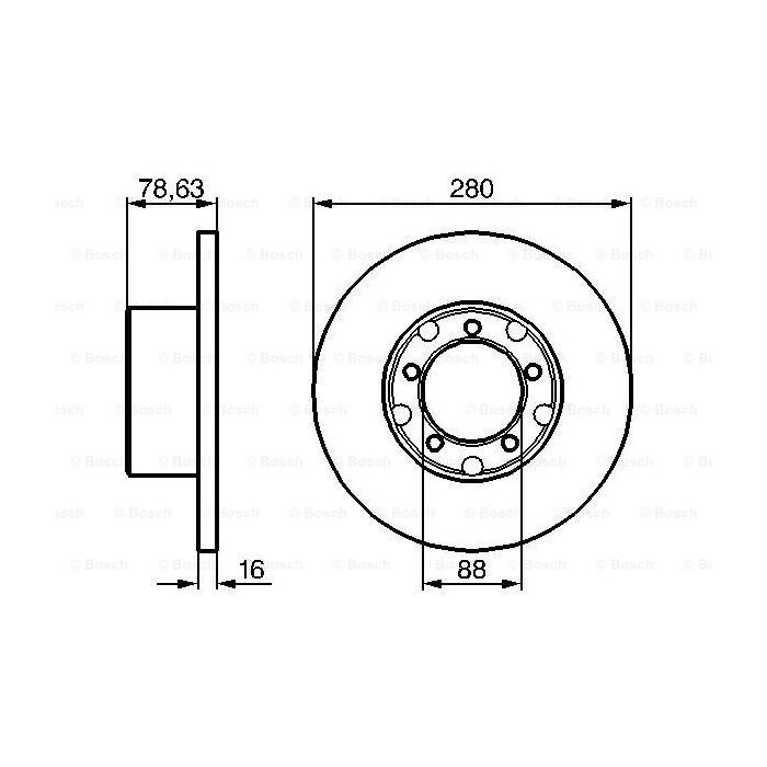 Тормозной диск Bosch 0 986 478 201 изображение 5