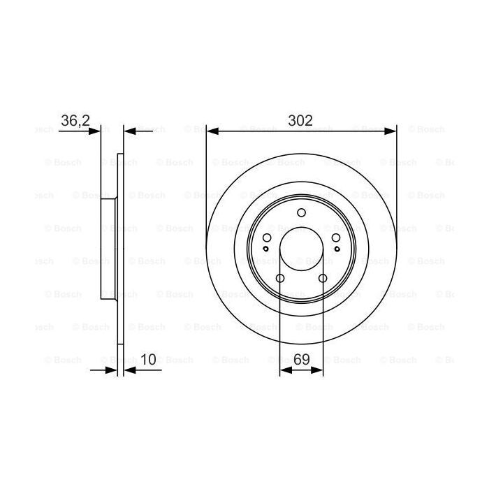Гальмівний диск Bosch 0 986 479 B04 зображення 5