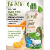 Средство для ручного мытья посуды BioMio Bio-Care Мандарин концентрат 450 мл (4603014004437) изображение 2