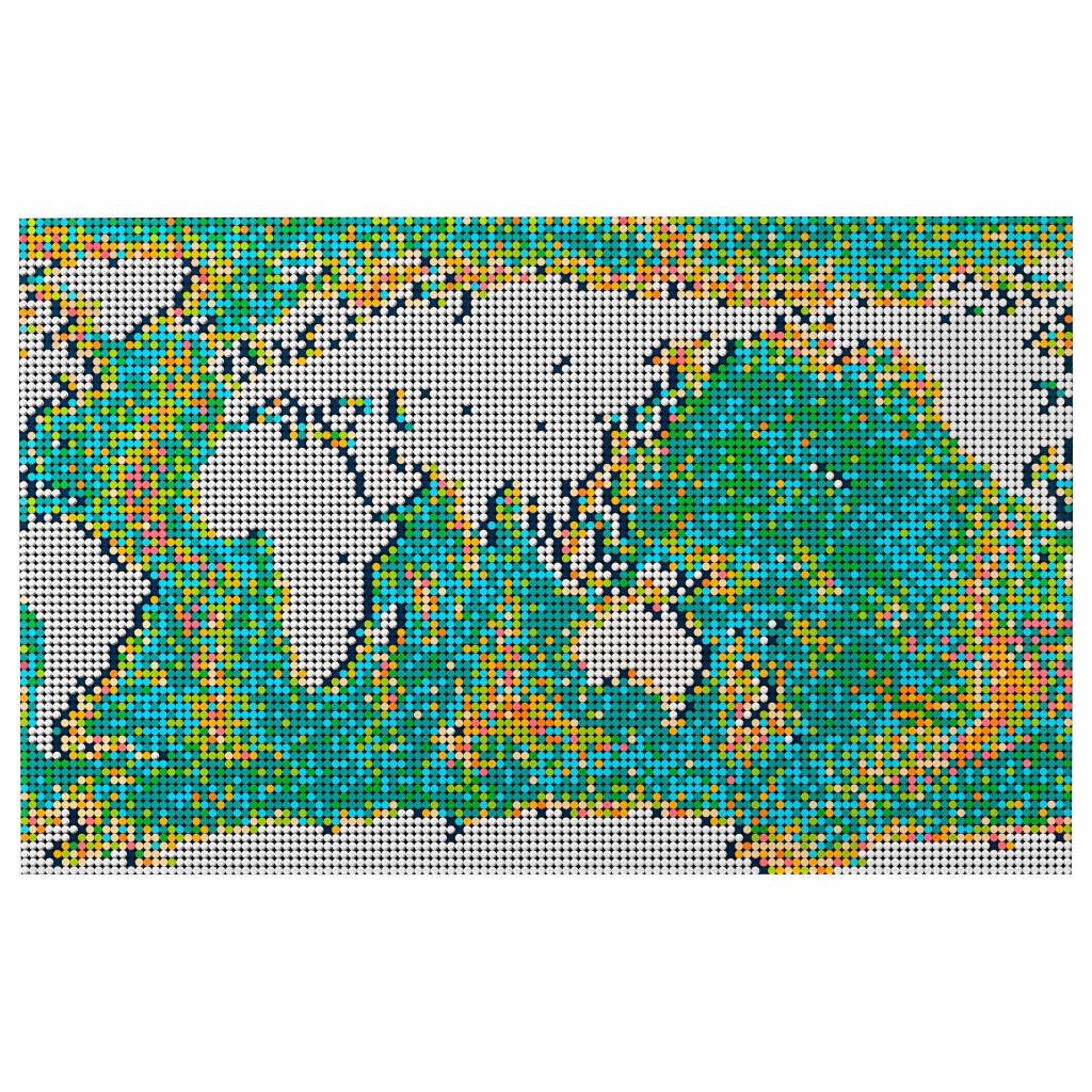 Конструктор LEGO Art Карта світу 11695 деталей (31203) зображення 6
