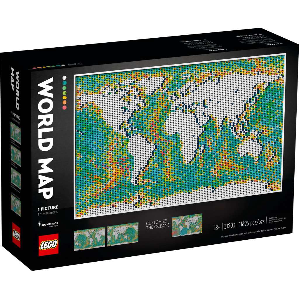 Конструктор LEGO Art Карта мира 11695 деталей (31203)