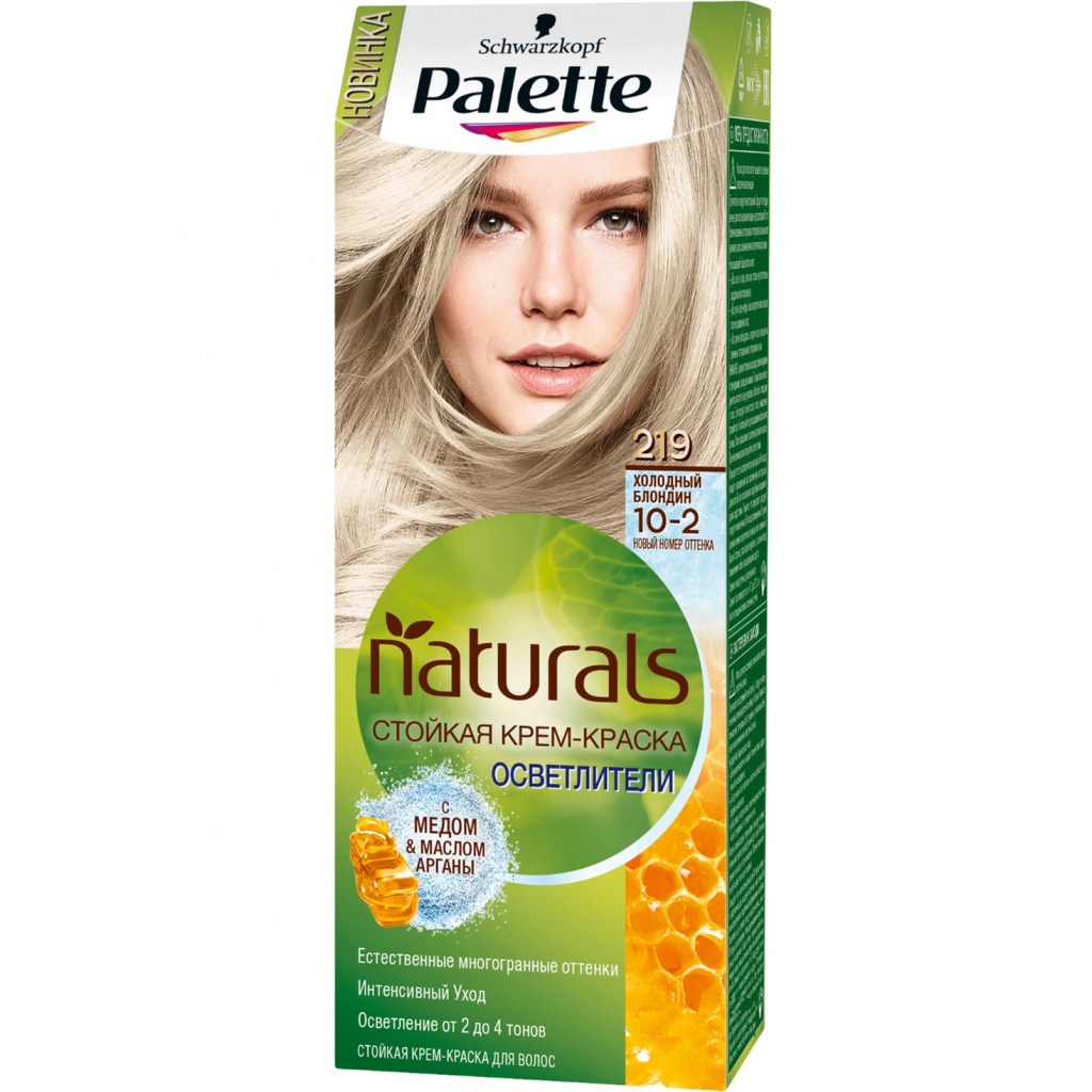 Краска для волос Palette Naturals 10-2 Холодный блондин 110 мл (3838824124346)