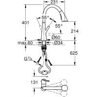 Смеситель Grohe SCALA OHM C TRIPLE SPRAY (30440DC0) изображение 6