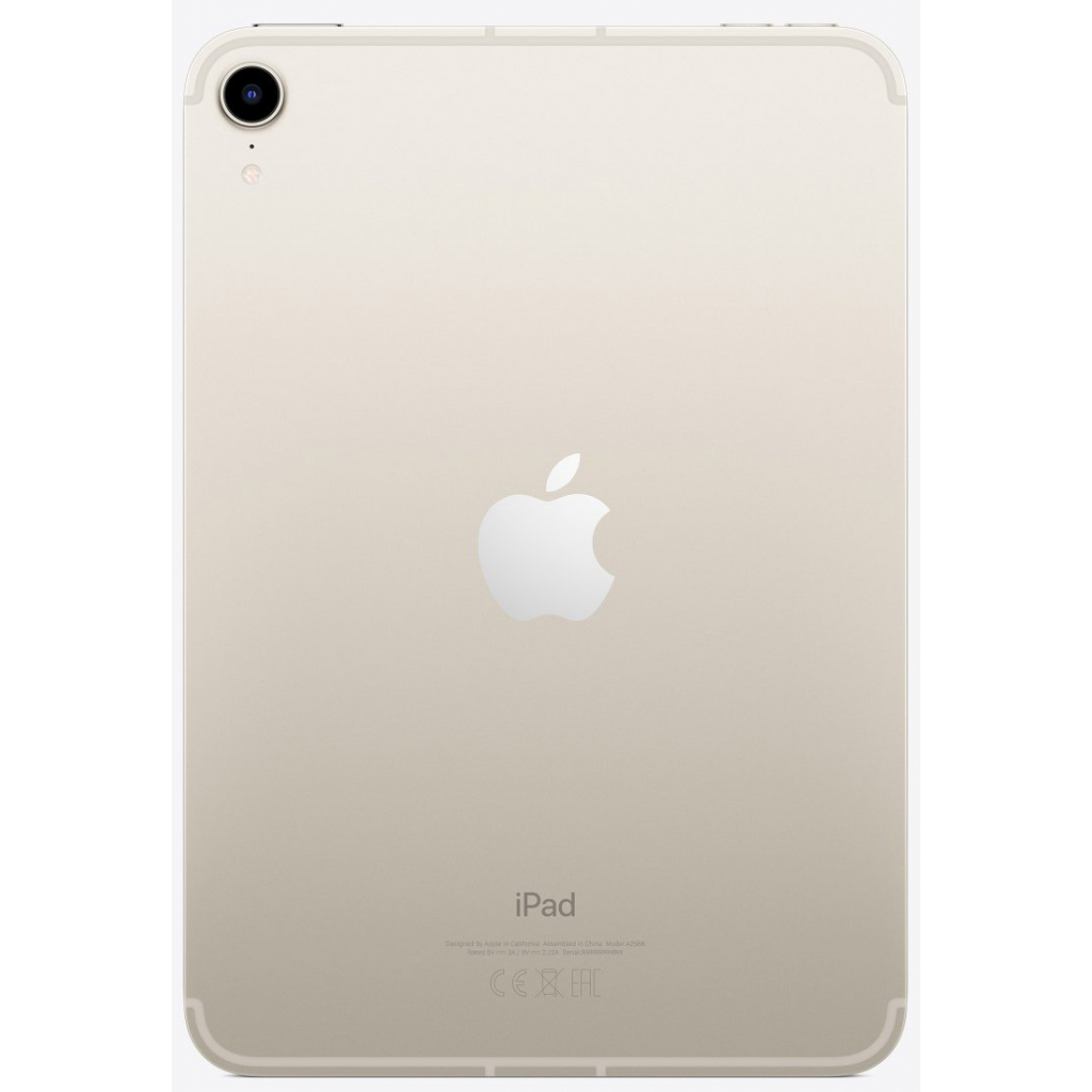 Планшет Apple iPad mini 2021 Wi-Fi + LTE 64GB, Starlight (MK8C3RK/A) зображення 2