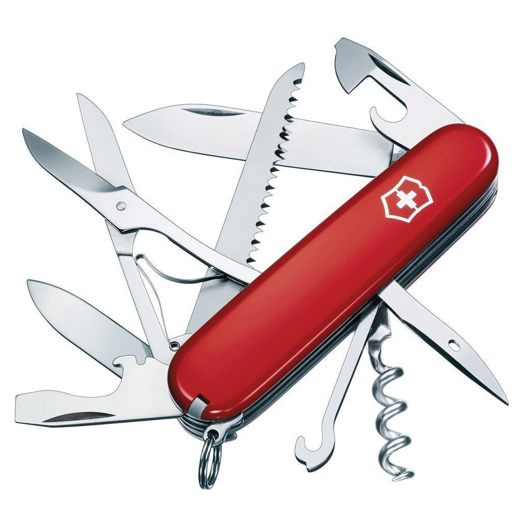 Нож Victorinox Huntsman Transparent Red Blister (1.3713.TB1)
