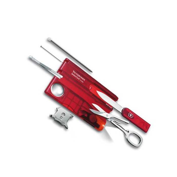 Мультитул Victorinox SwissCard Lite Transparent Red (0.7300.T)