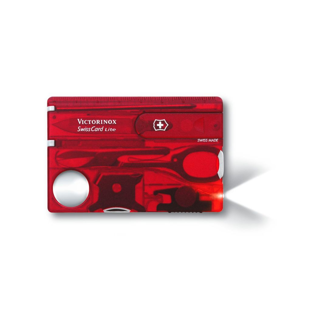 Нож Victorinox SwissCard Lite Transparent Red Blister (0.7300.TB1) изображение 5