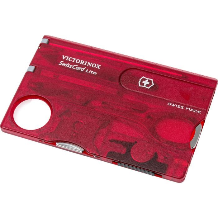 Мультитул Victorinox SwissCard Lite Transparent Red (0.7300.T) зображення 6