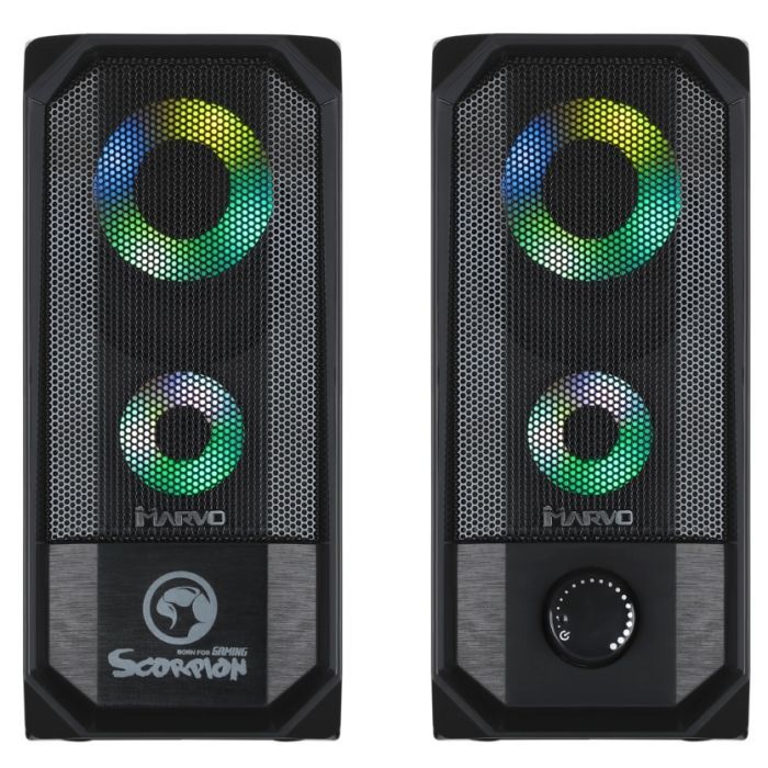 Акустическая система Marvo SG-265 Multi-LED USB Black изображение 3