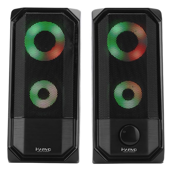 Акустическая система Marvo SG-265 Multi-LED USB Black изображение 4